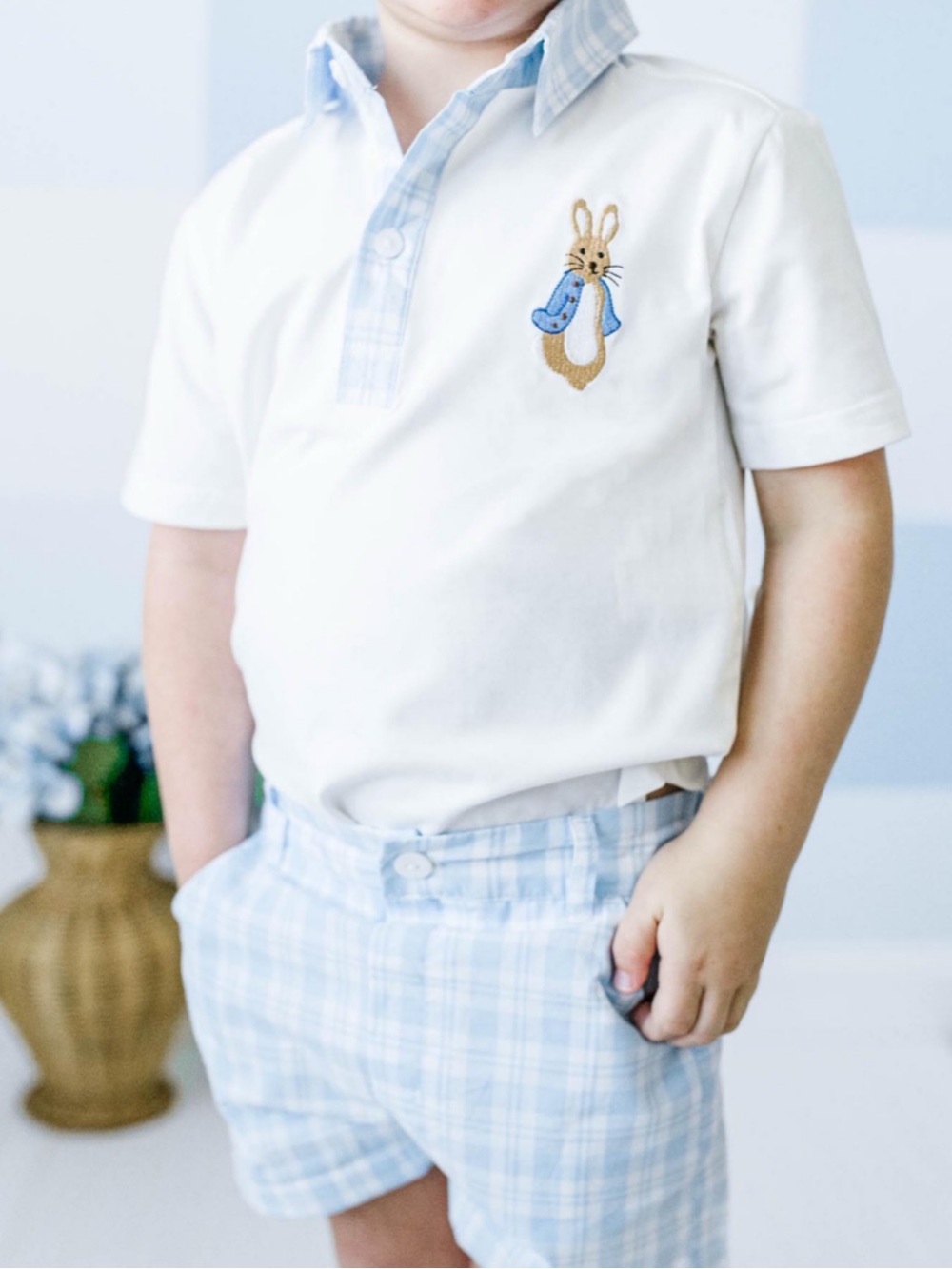 The Smocked Bear Peter Rabbit Polo Shirt
